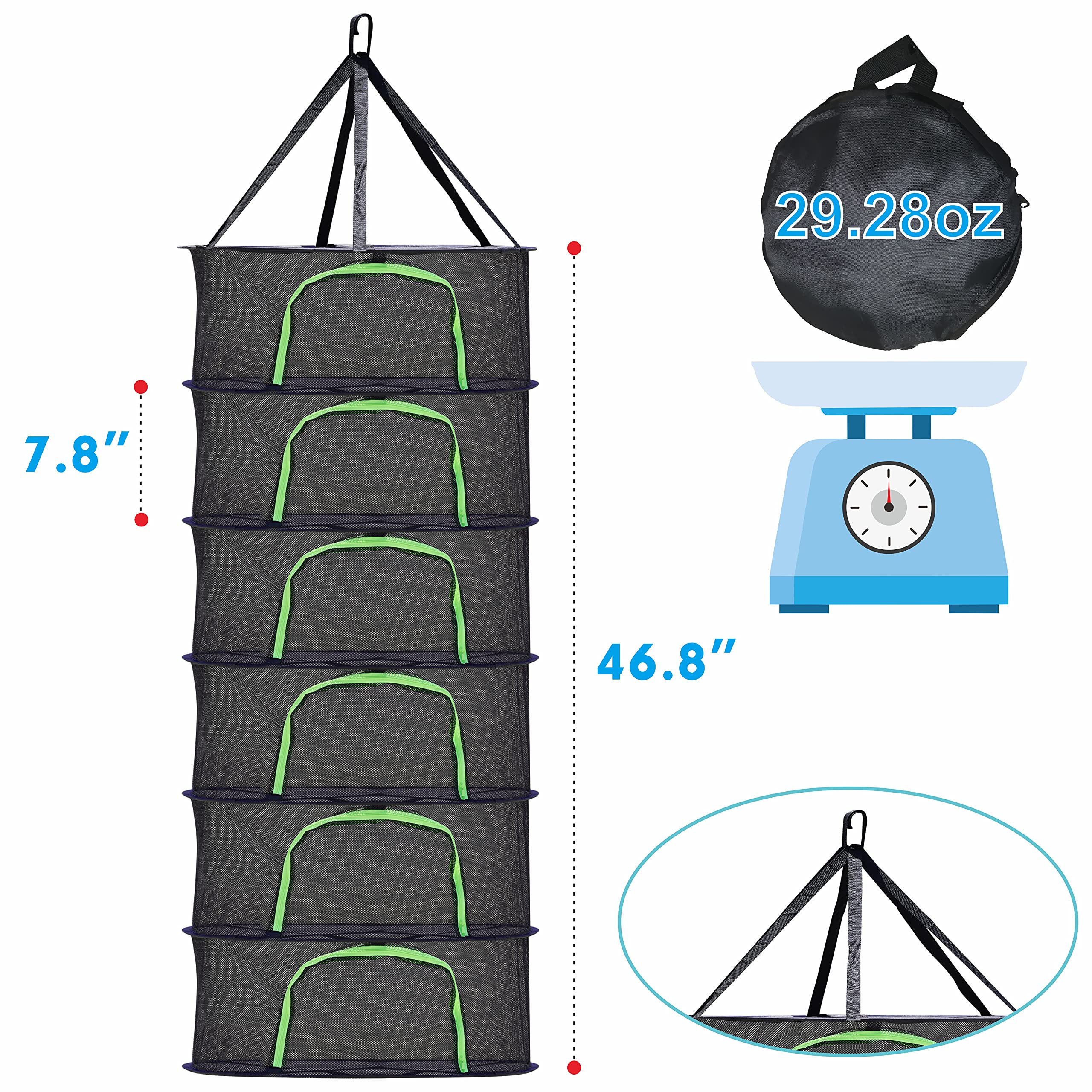 Amazon.co.jp: ハーブ乾燥ラック 食品脱水機 植物 ハンギングメッシュ