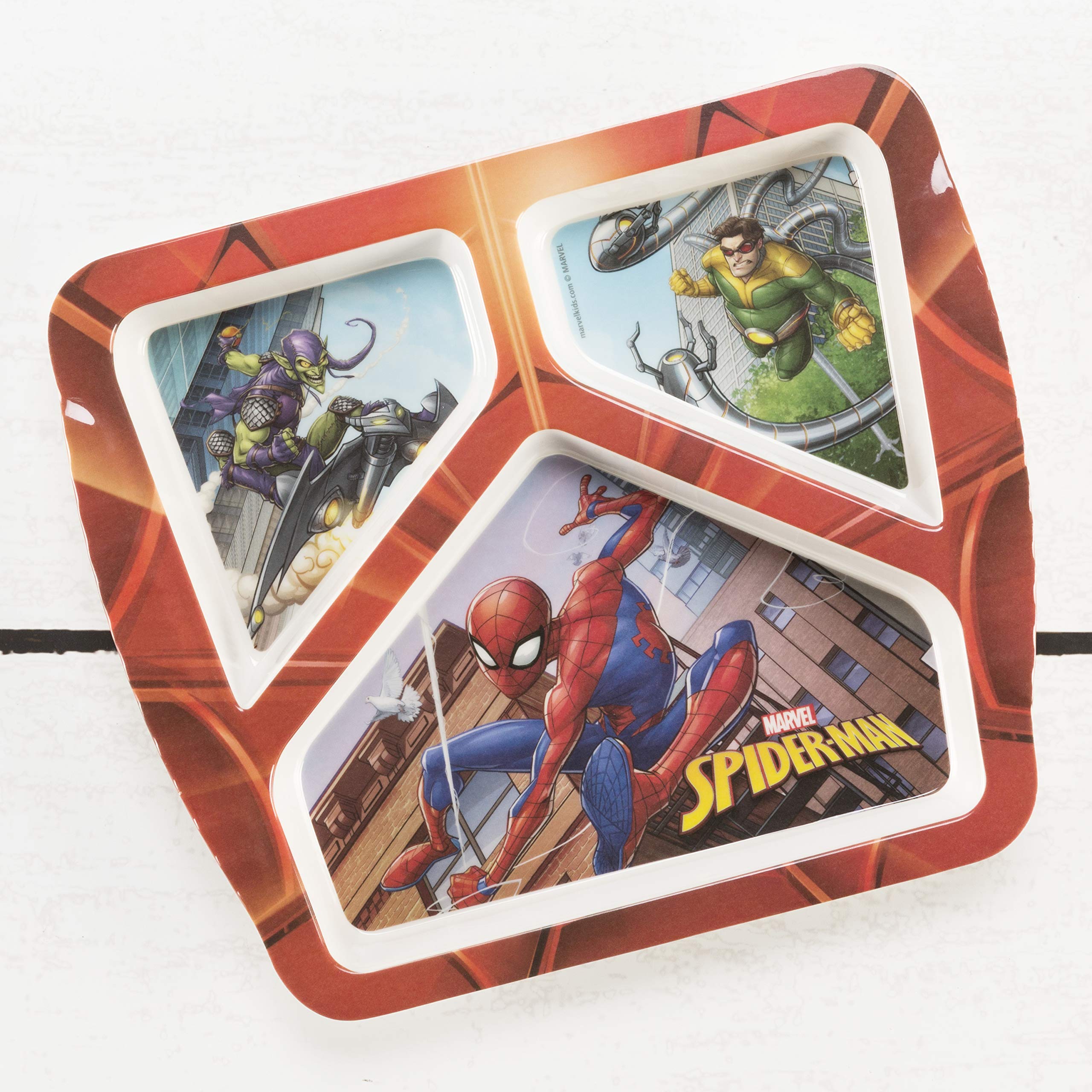 Amazon | zak 子ども用食器 3セクション プレート ディズニー マーベル