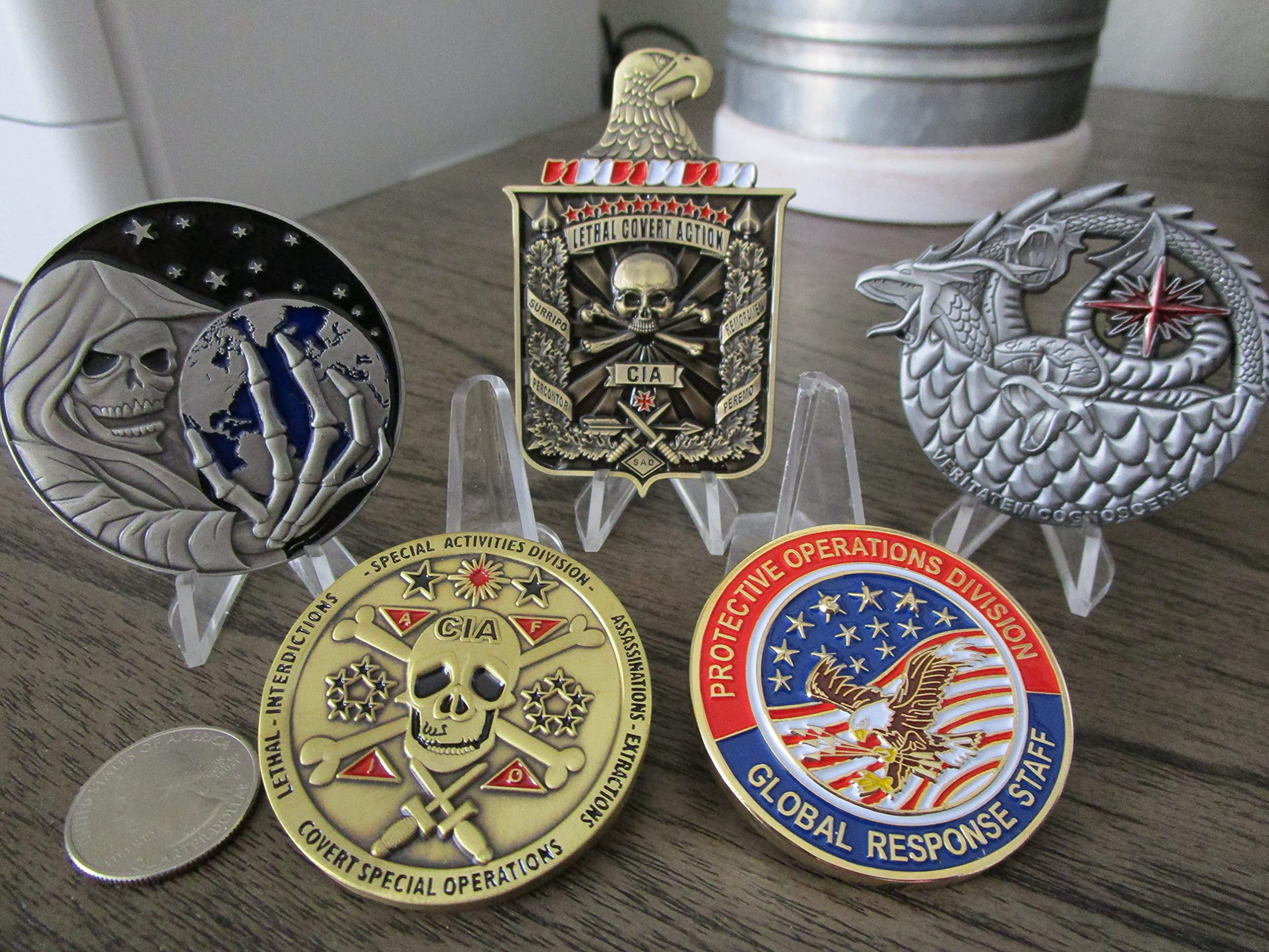 Amazon.co.jp: CIA チャレンジコイン CIA SAD 特殊作戦 グループ 特殊