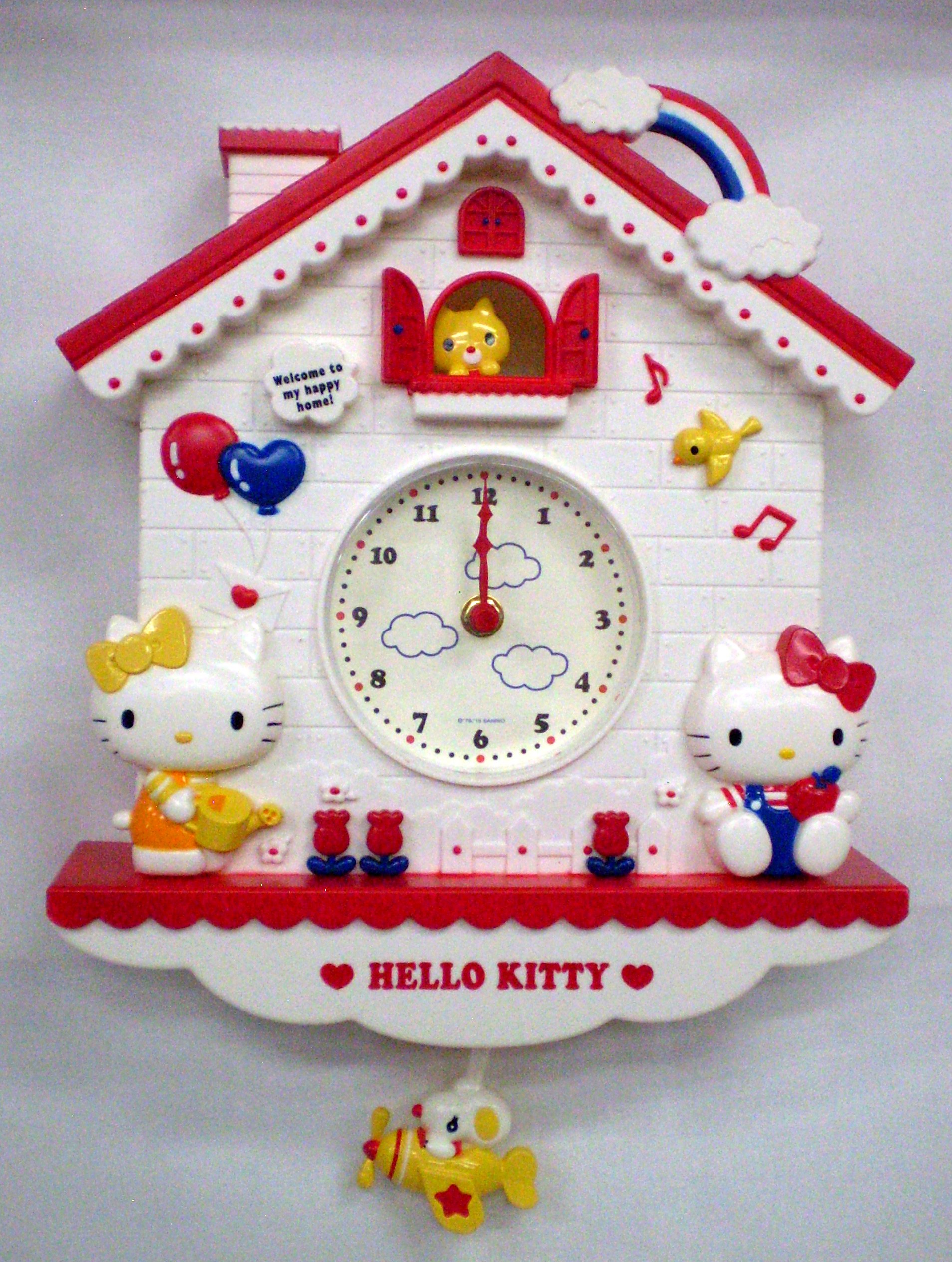 Amazon.co.jp: サンリオ(SANRIO) ハローキティ デコラティブ振り子時計