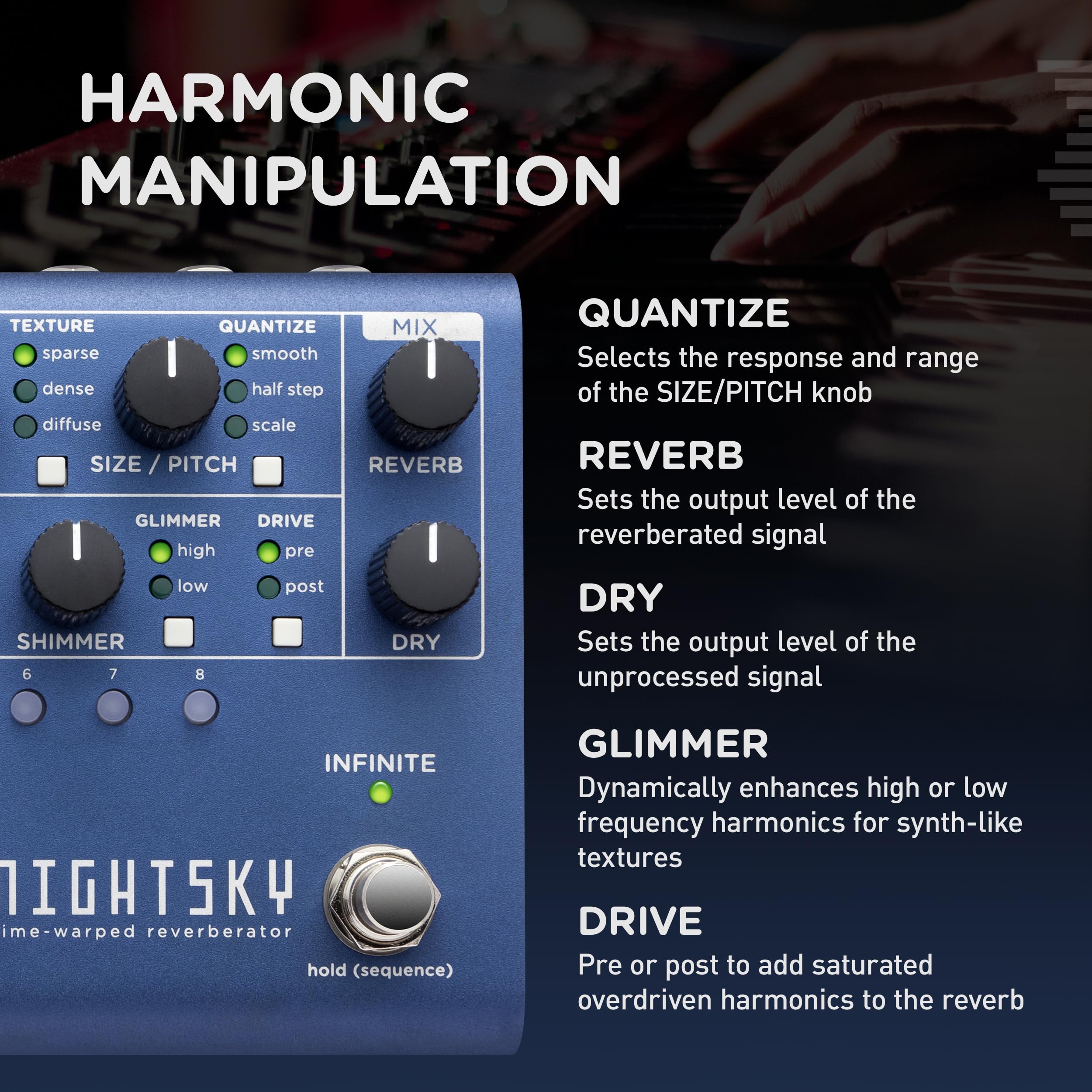 Amazon | Strymon 「NIGHTSKY」シンセシス・リバーブ・マシーン [国内