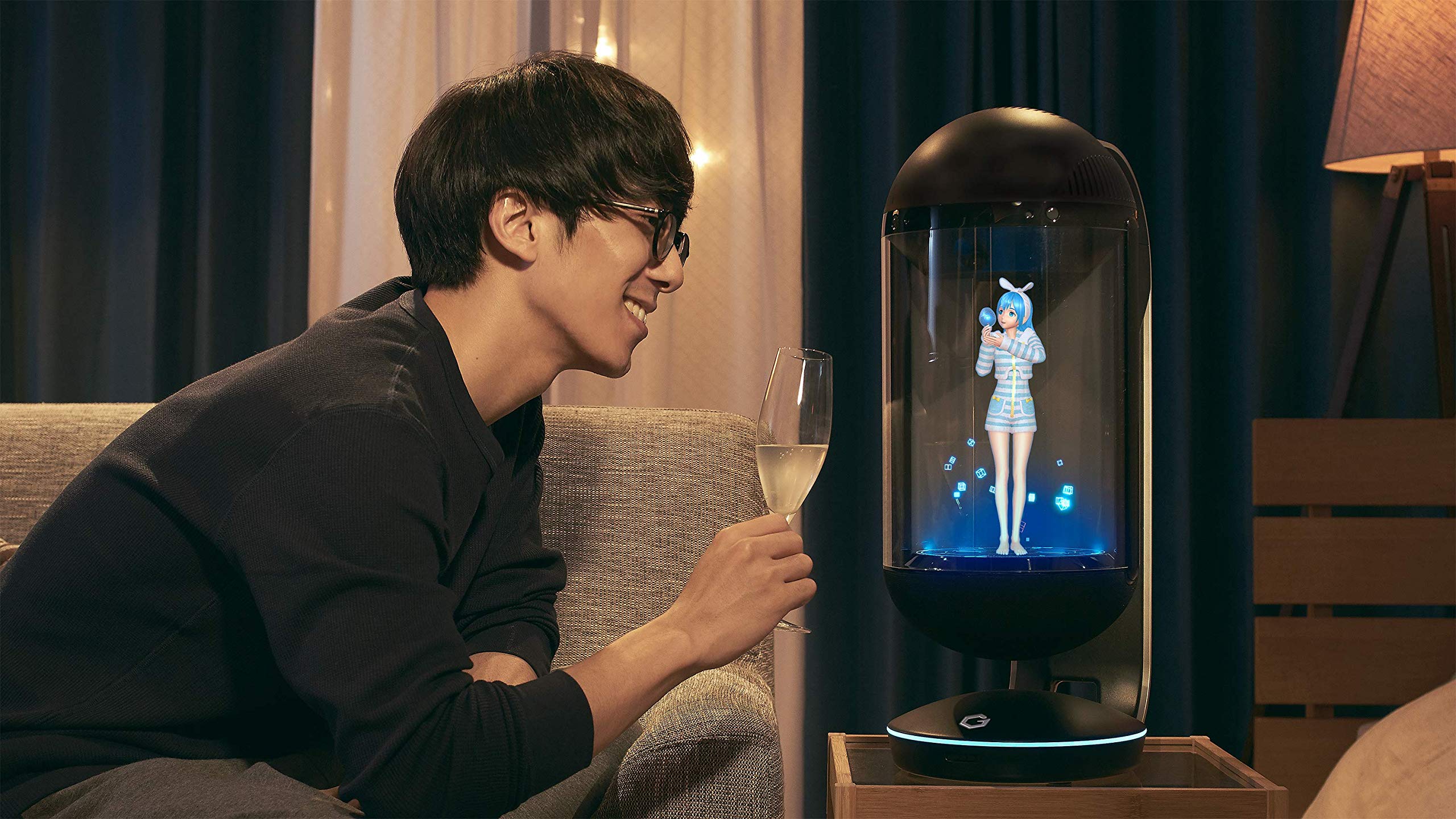 Amazon.co.jp: Gatebox キャラクター召喚装置 Gatebox量産モデル GTBX