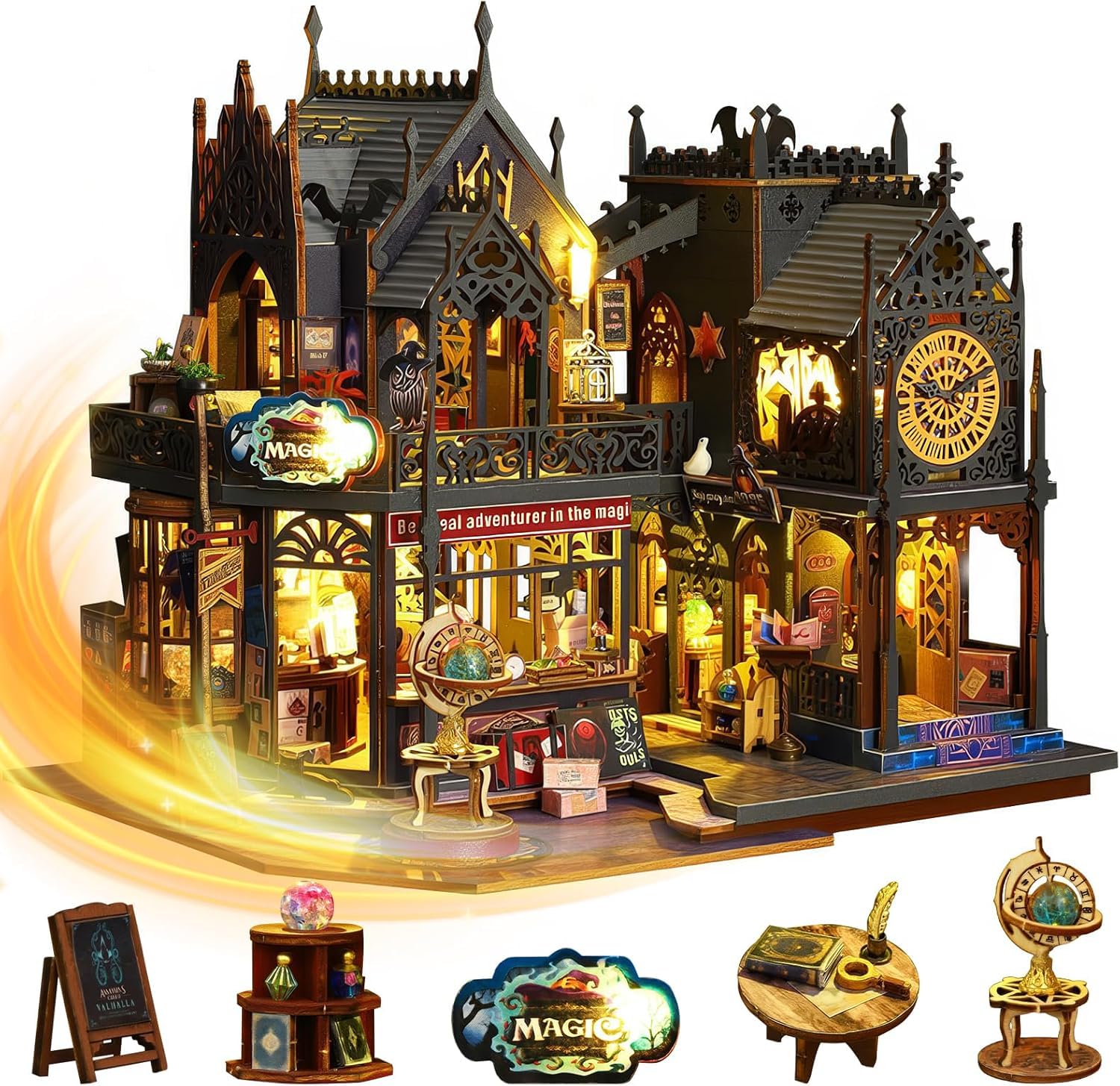 Amazon | [ahomeone]DIY ミニチュアドールハウス 手作りキット 魔法の