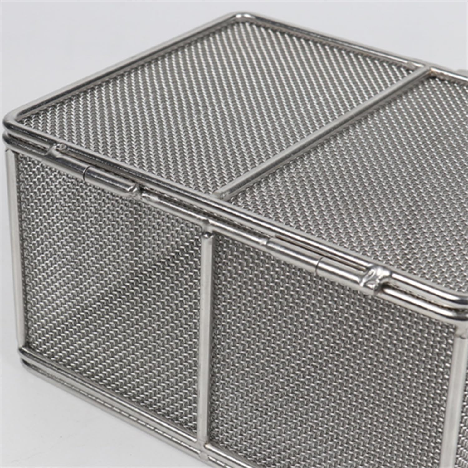 Amazon.co.jp: 蓋付き金属器具滅菌バスケット、ラボトレイ、304