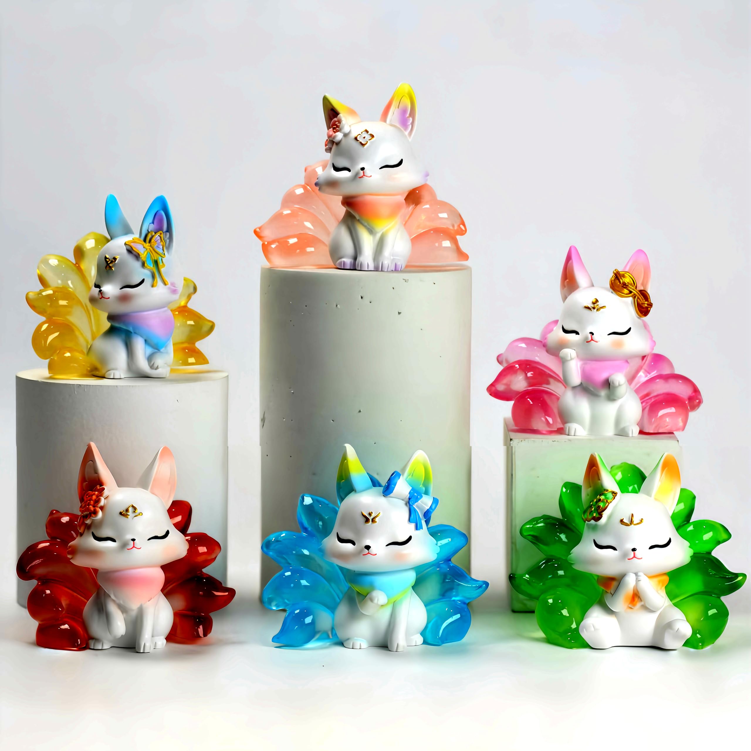 Amazon.com: Zaleny Nine-Tailed Demon Fox Blind Box Popular Mystery