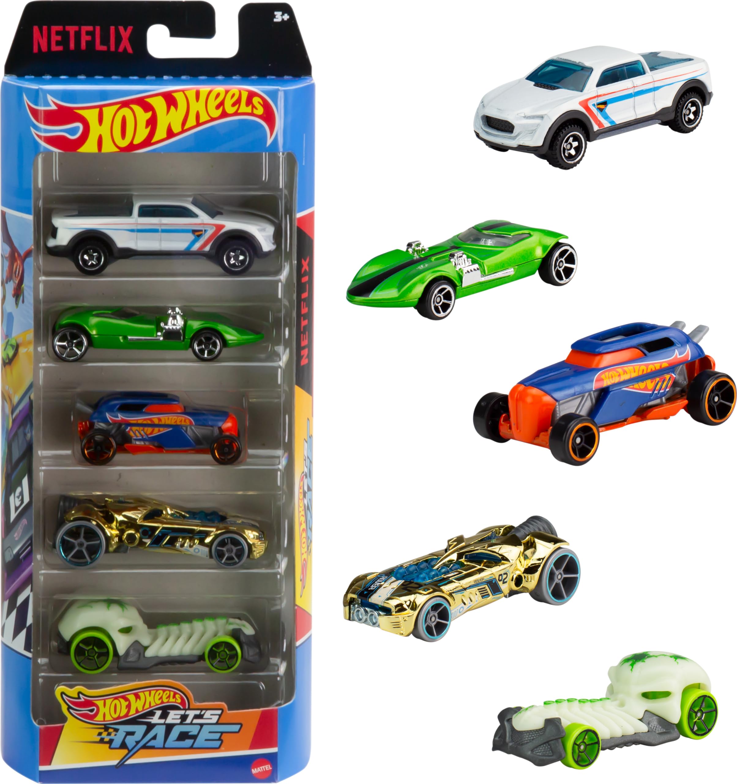 Amazon.com: Hot Wheels Toy Cars & Trucks 5-Pack, Set of 5 Die-Cast