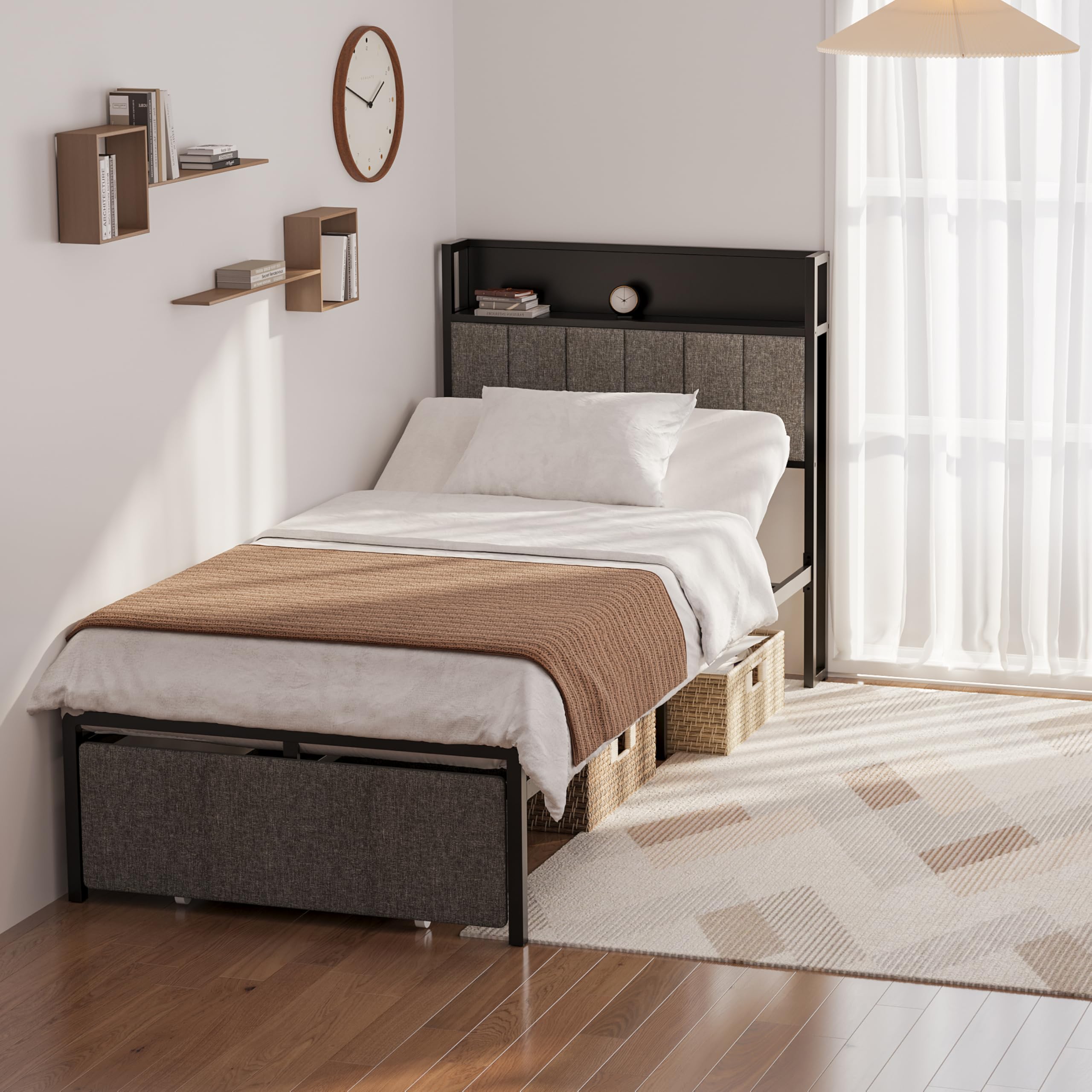 Amazon.co.jp: FLEXISPOT 電動ベッド 1モーター シングル B1 介護用