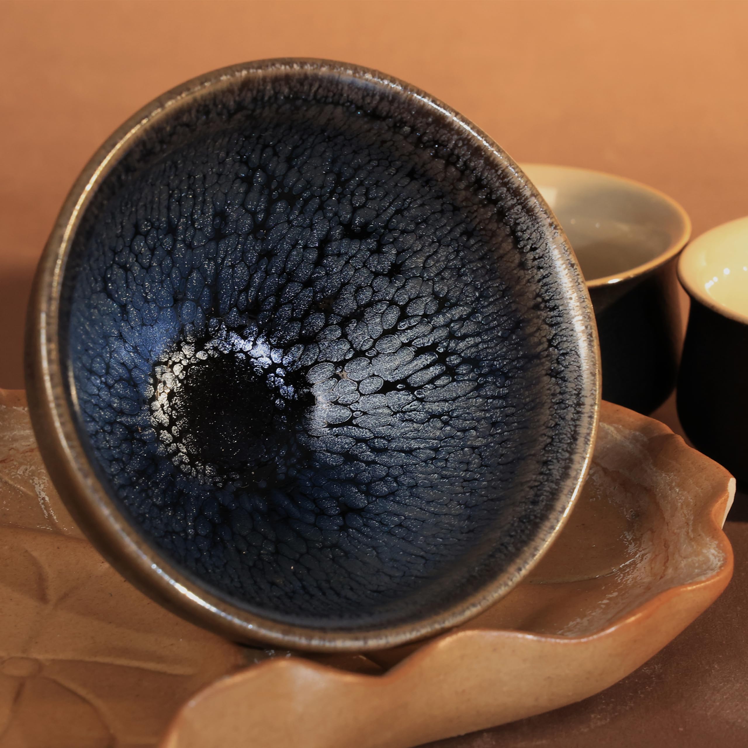 Amazon | 抹茶碗 抹茶茶碗 天目茶碗 曜変天目茶碗 茶道具 お茶碗 国宝