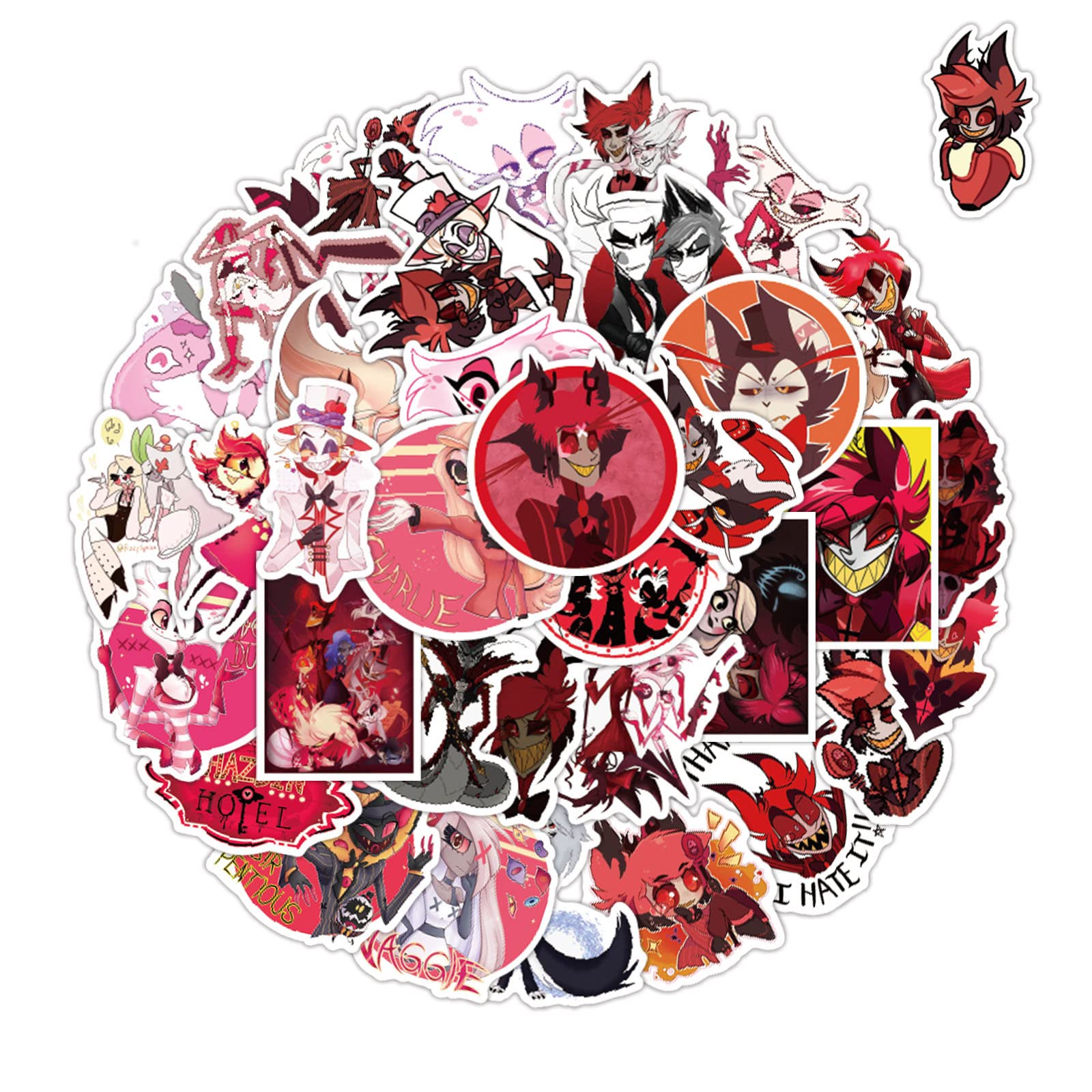 Amazon.co.jp: ハズビン ホテル シール ステッカーセット 50枚入り