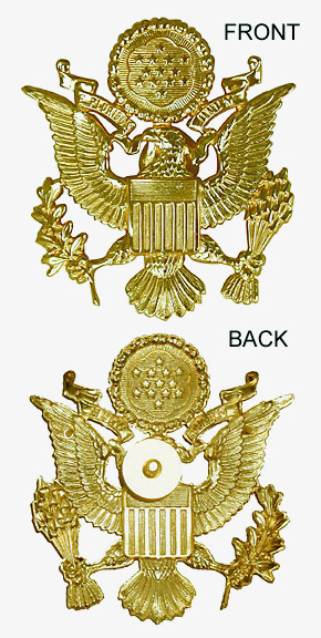 US ARMY 将校 制帽用帽章/メタル/VANGUARD社/実物・未使用