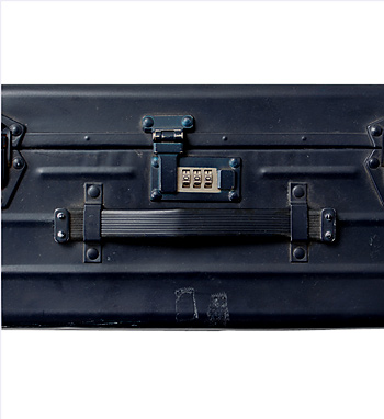 フランス海軍スーツケース(アルミ製)アンカーマーク入/実物・極上