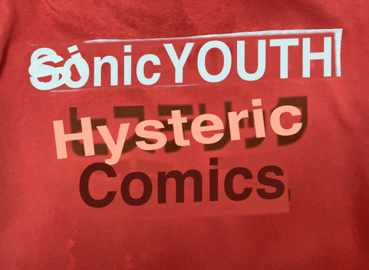 Sonic Youth - Invincible Squadron / Hysteric Comics Tour Shirt Size XL