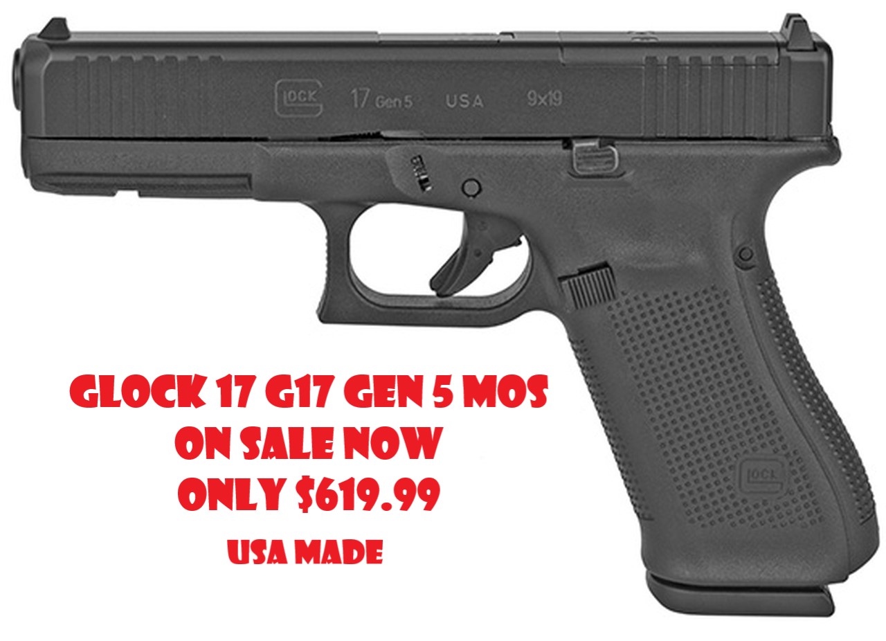 Glock 17 G17 Gen 5 MOS FS US MADE Semi-Auto 4.49″ 17+1 9MM MPN