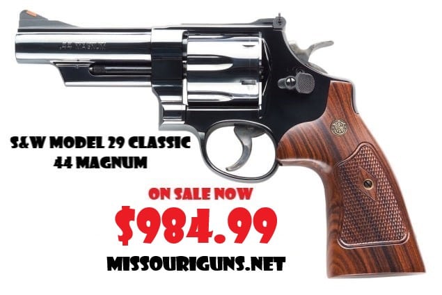 Smith & Wesson Model 29 CLASSIC SA/DA Revolver 4″ 6 RDS 44 Magnum