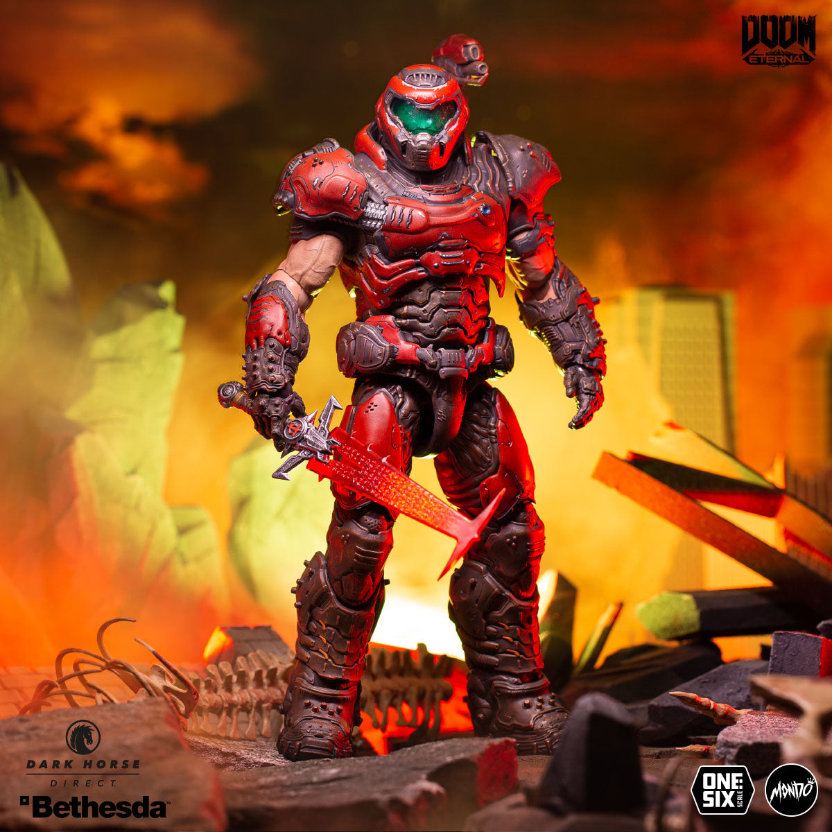 DOOM Eternal - Doom Slayer ⅙ Scale Action Figure Mondo Crimson