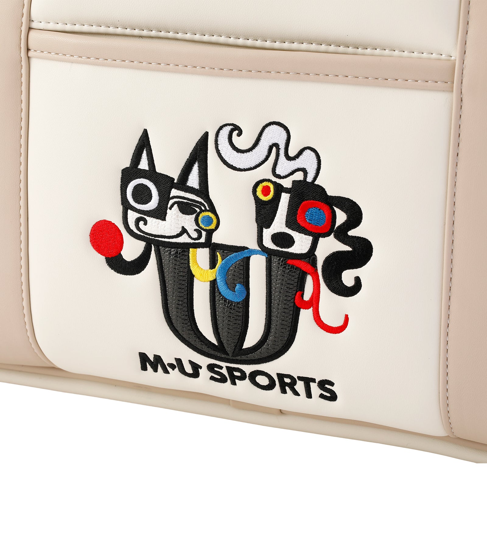 ポップアートカラフルパッチワーク刺繍ボストンバッグ – M・U SPORTS