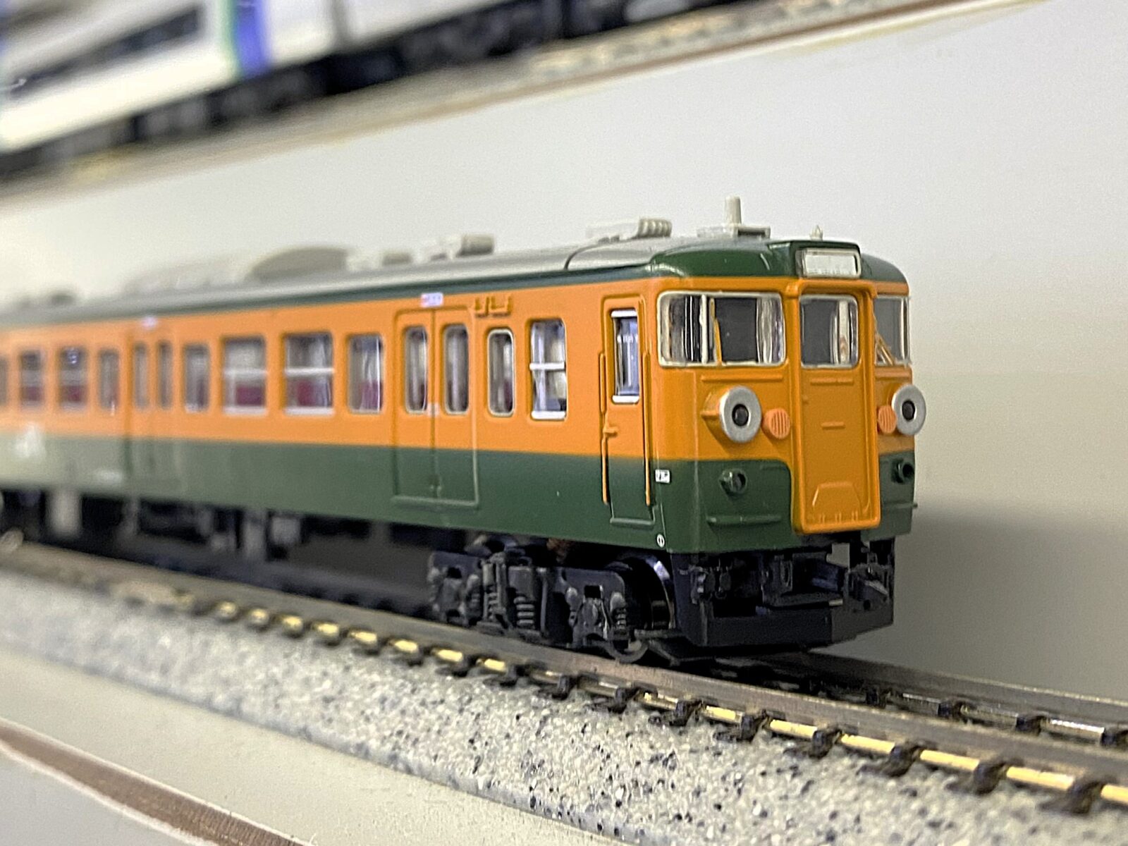 MA】115系0番代 集中冷房車 湘南色 簡易シールドビーム 小山電車区 4両