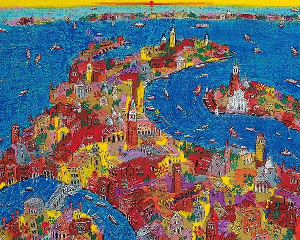 天空美術館で色彩画家・絹谷幸二の軌跡を辿る特別展示「ARS VITA ESTA