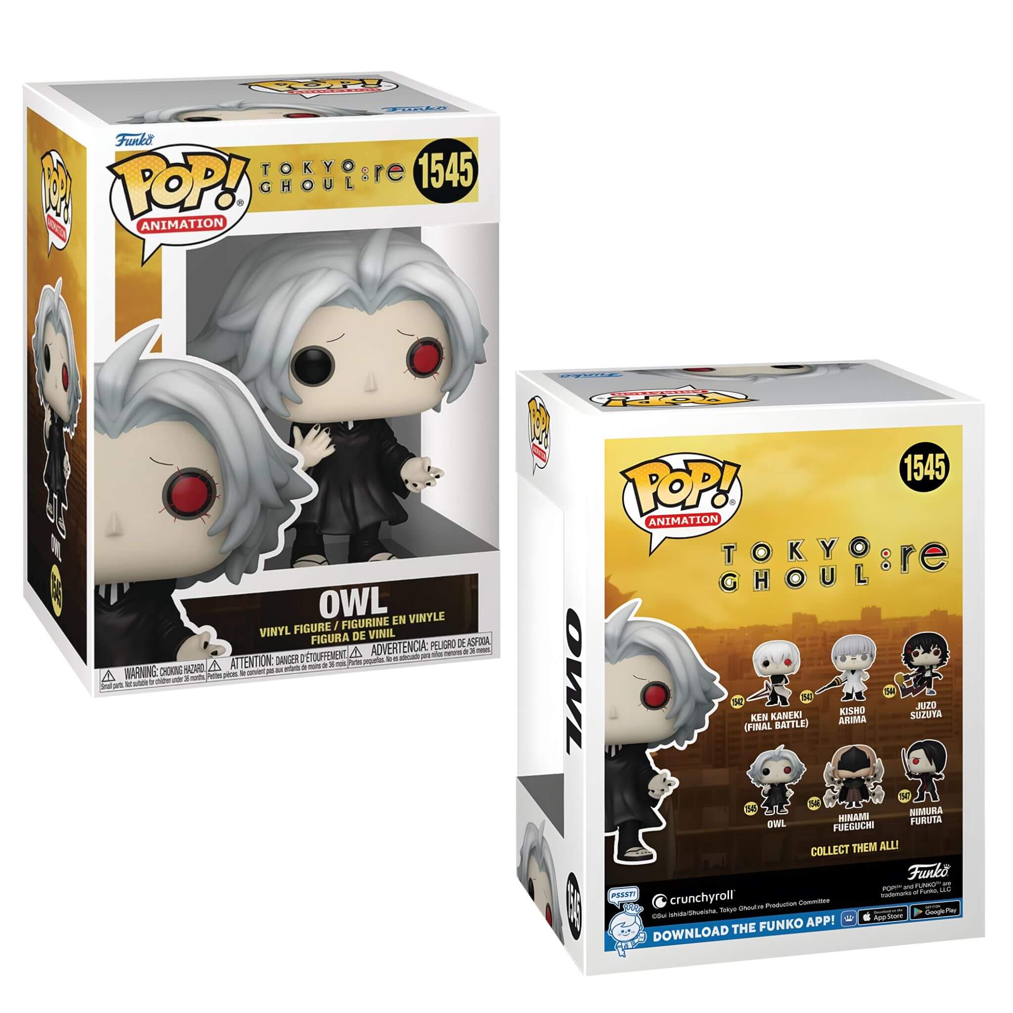 Funko Pop Tokyo Ghoul Re: Owl Vinyl Figure, 4