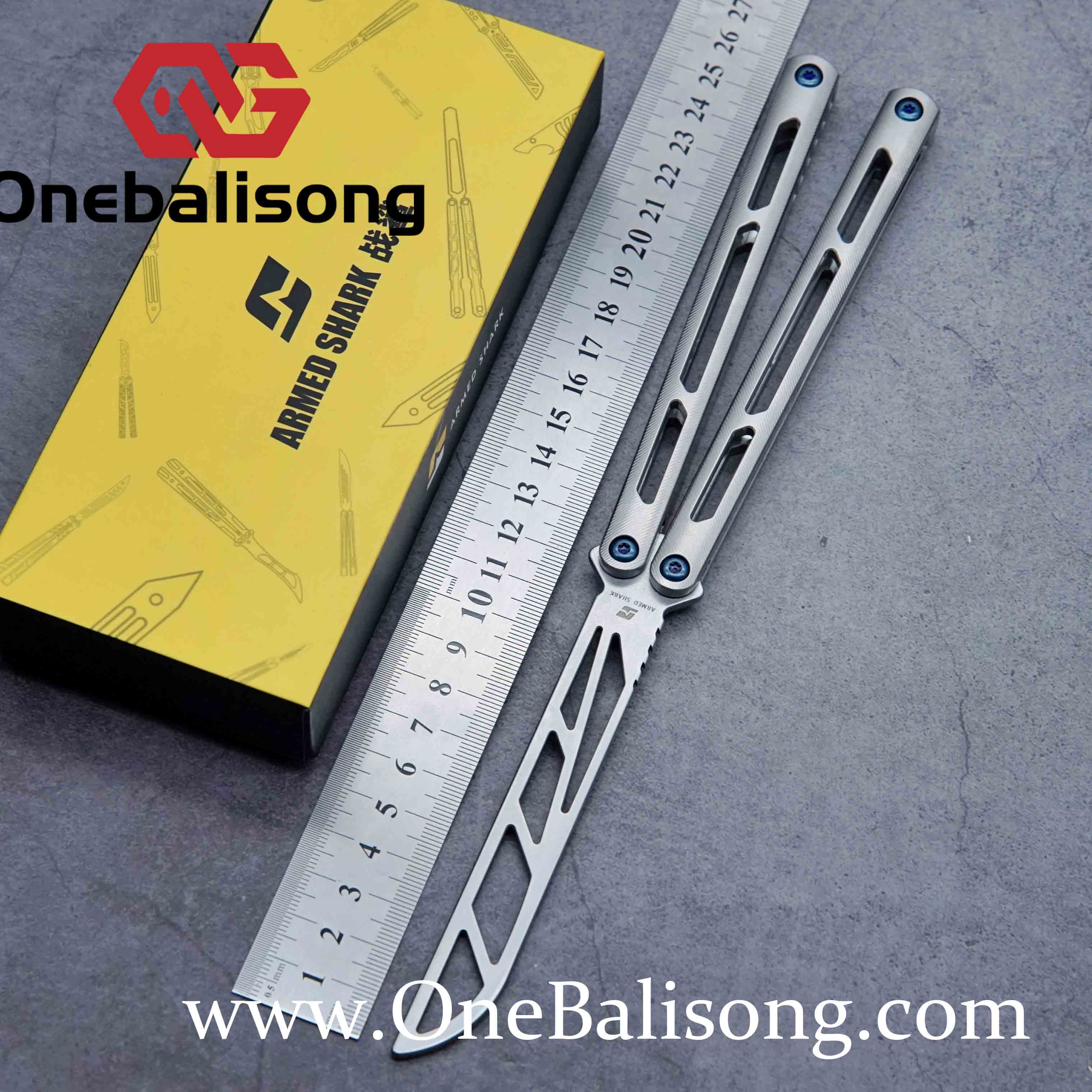 ARMED SHARK Tsunami Titanium Clone-Onebalisong – One Balisong