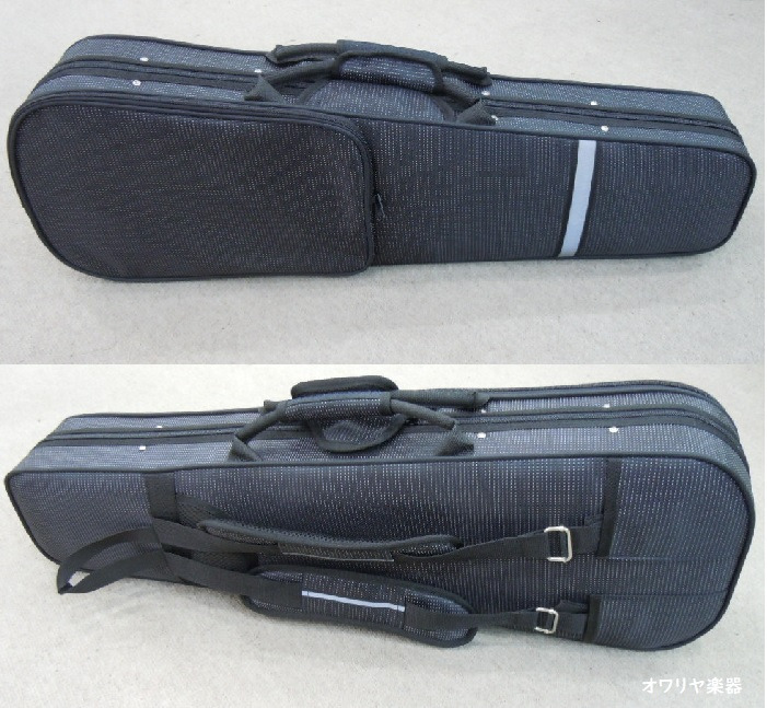 バイオリンケース 1/2サイズ 水玉模様 はっ水 リュック可 - オワリヤ楽器
