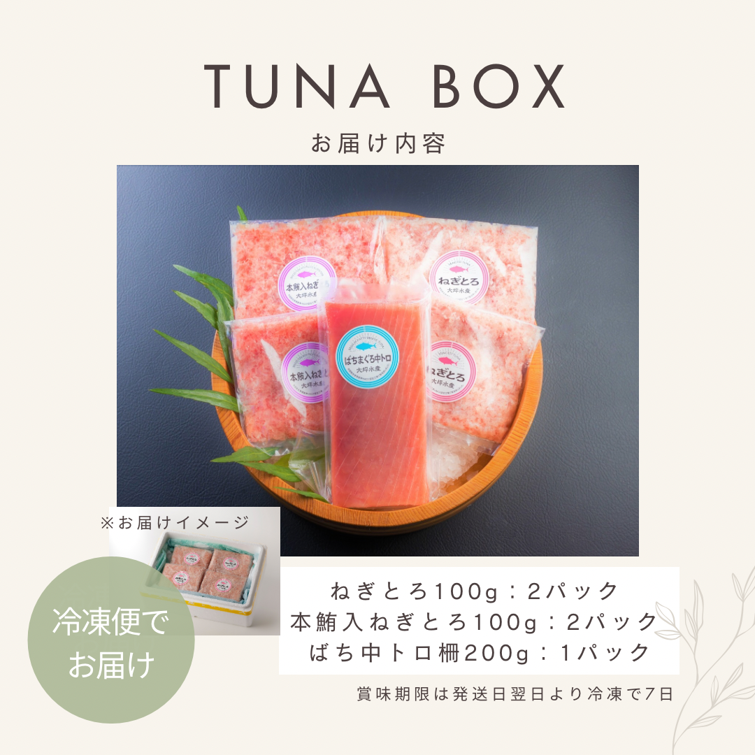 中トロ と ねぎとろ BOX【S3D】 – 大坪水産 株式会社