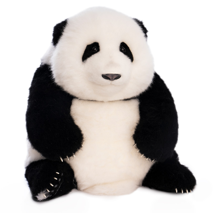 Hehua Panda Plush 6 Months: Lifelike Panda Plush with Silicone Filling