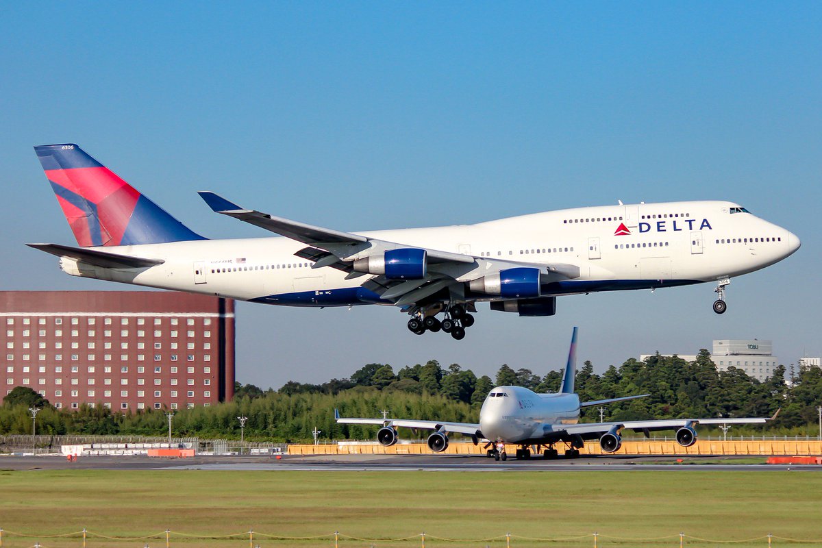本日のDL276便をもってデルタ航空747-400が日本路線ラストフライト