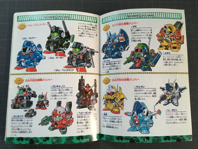 素晴らしきGアームズの世界 た当時元祖SDガンダムを買うとおまけとして