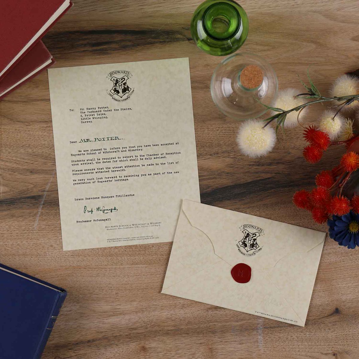 🪄#マホウドコロ 新商品 ホグワーツ入学許可証のレターセット