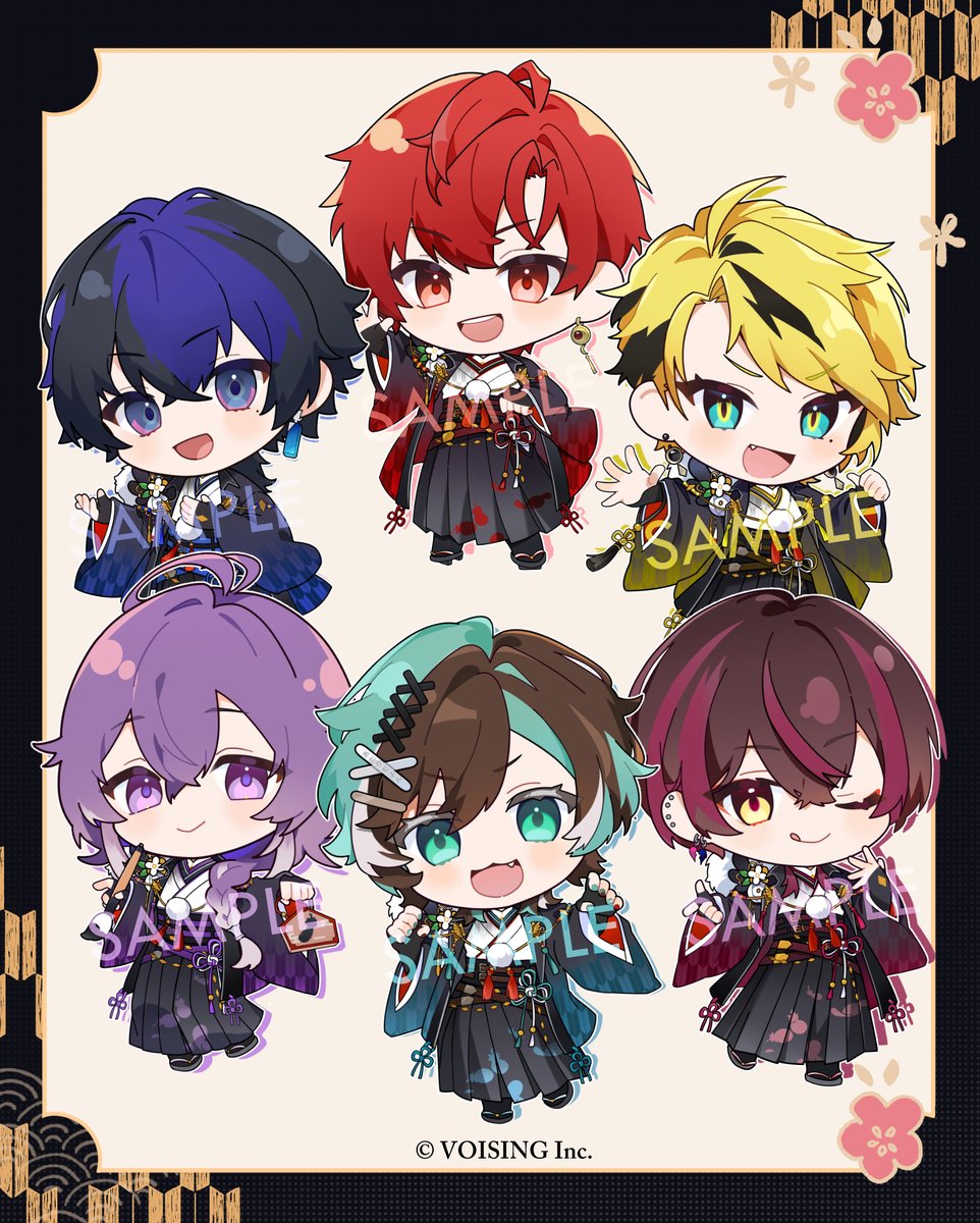 お仕事】 VOISINGより『BLACK FLAP』様の2026年お正月SDイラストを担当