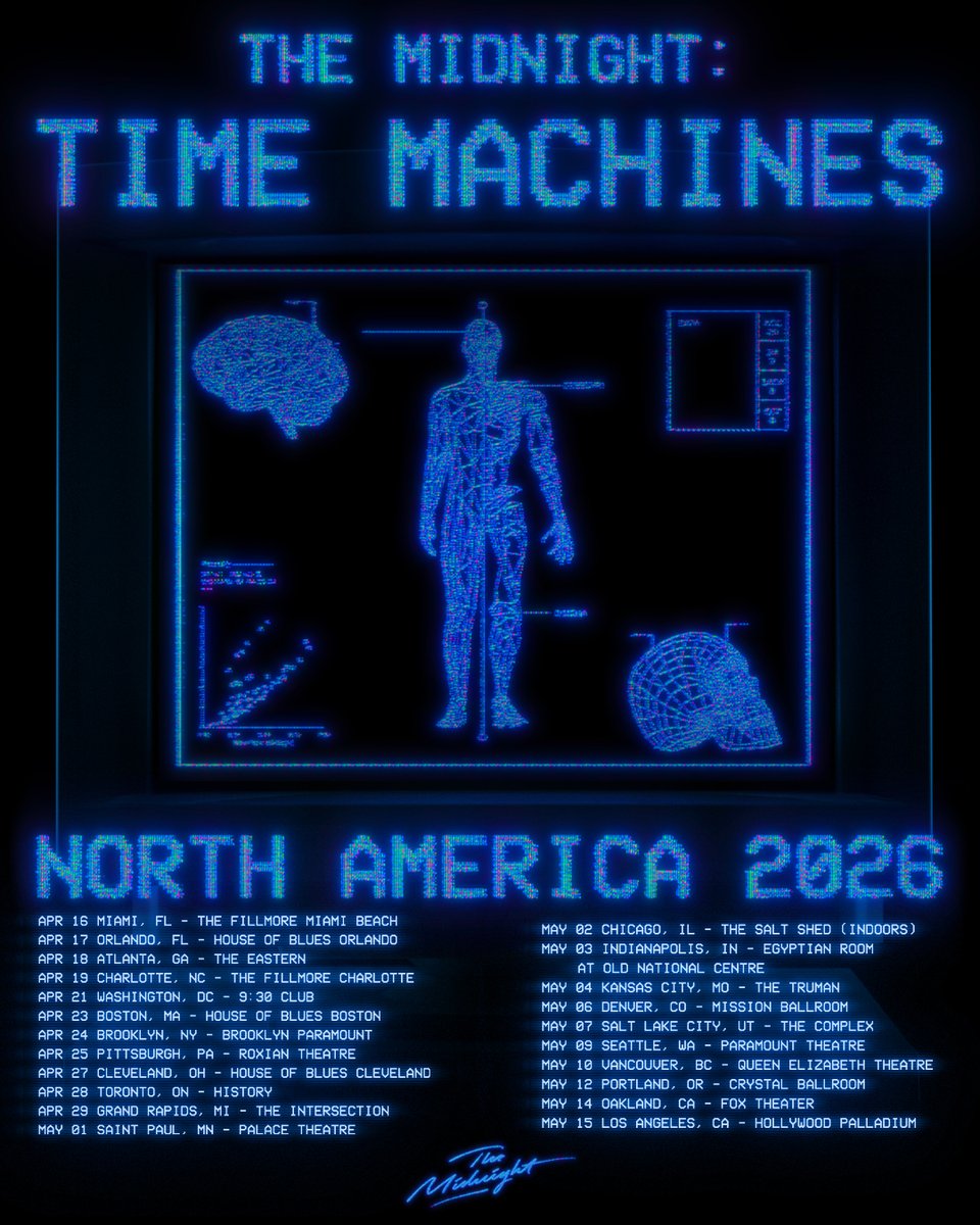 THE MIDNIGHT: TIME MACHINES. Presale is happening right now for