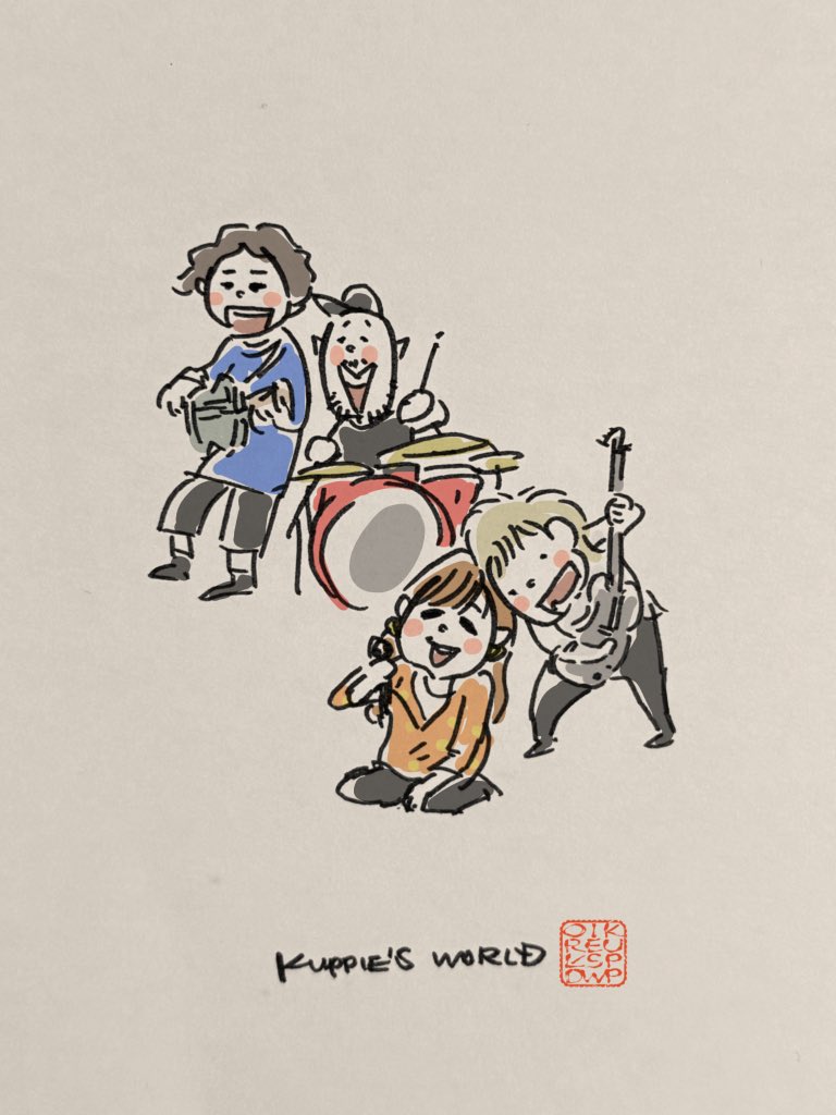 イラスト #似顔絵 #SUPERBEAVER 20年もしくはそれ以上の付き合いで