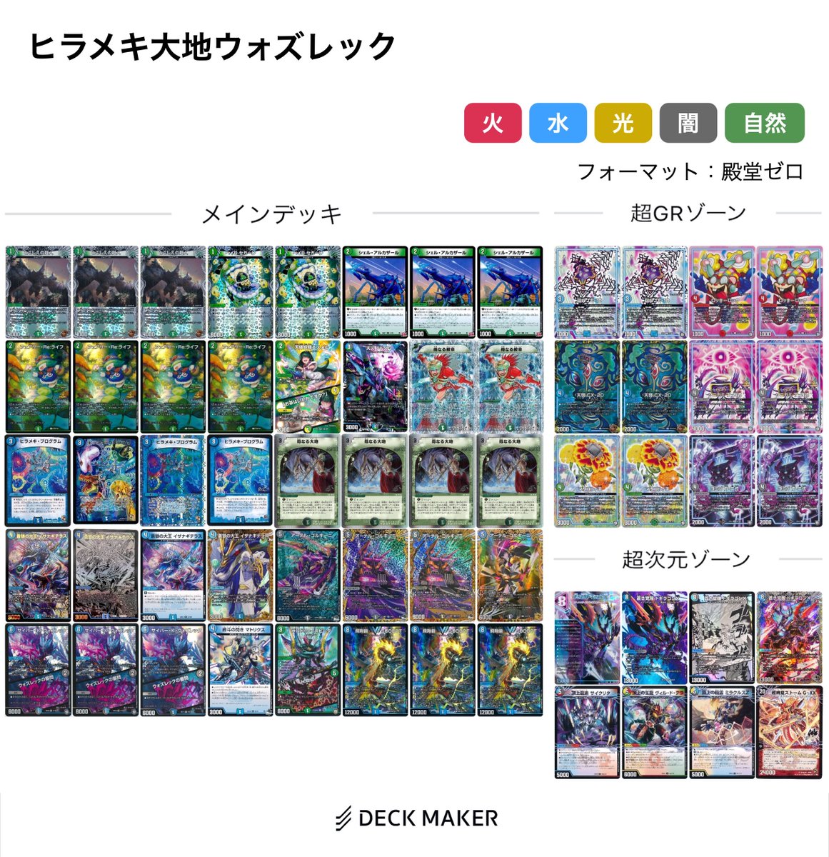 当日ファンフェスで使ったヒラメキ大地ウォズレック フィニッシュを