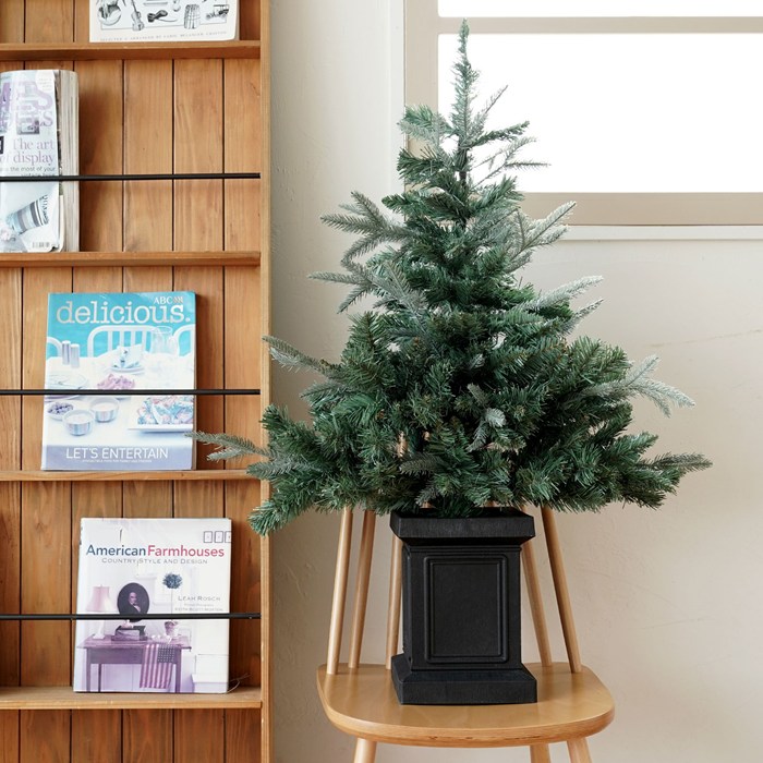 クリスマスツリー 90cm ポットツリー ヌードツリー の木 レトロ