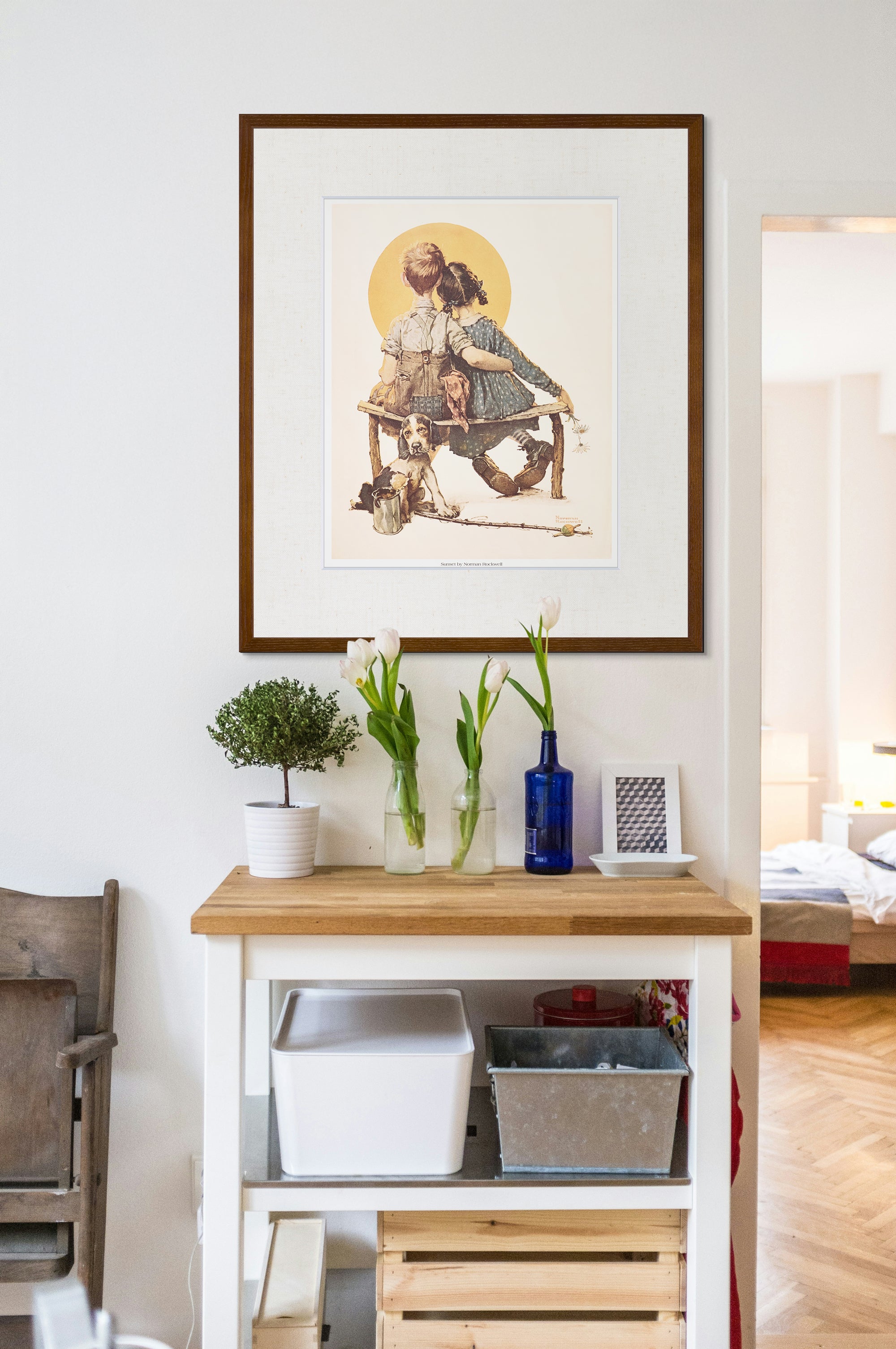 限定10枚】Sunset 1926 - CURTIS PUBLISHING 1992 (Big) / ノーマン