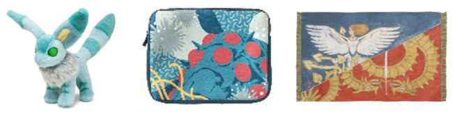 風の谷のナウシカ』デザインのタペストリーや青色のテトのぬいぐるみ