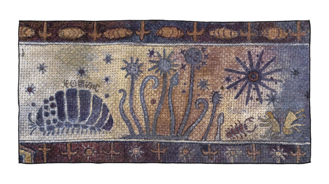 風の谷のナウシカ』デザインのタペストリーや青色のテトのぬいぐるみ