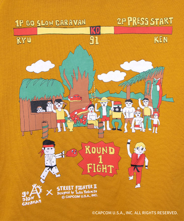 go slow caravan × STREET FIGHTER II コラボパーカー」が9月18日より