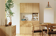 コーナーボード QC4008NK | リビングボード | 家具を探す | カリモク