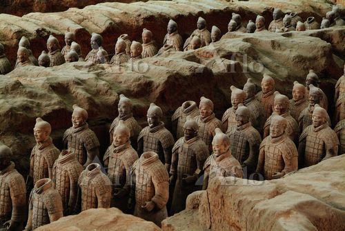 秦始皇帝陵及び兵馬俑坑 [4935507]の写真素材 - アフロ