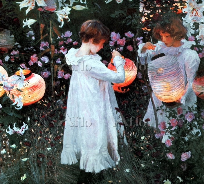 ジョン・シンガー・サージェント 「カーネーション、リリー、リ