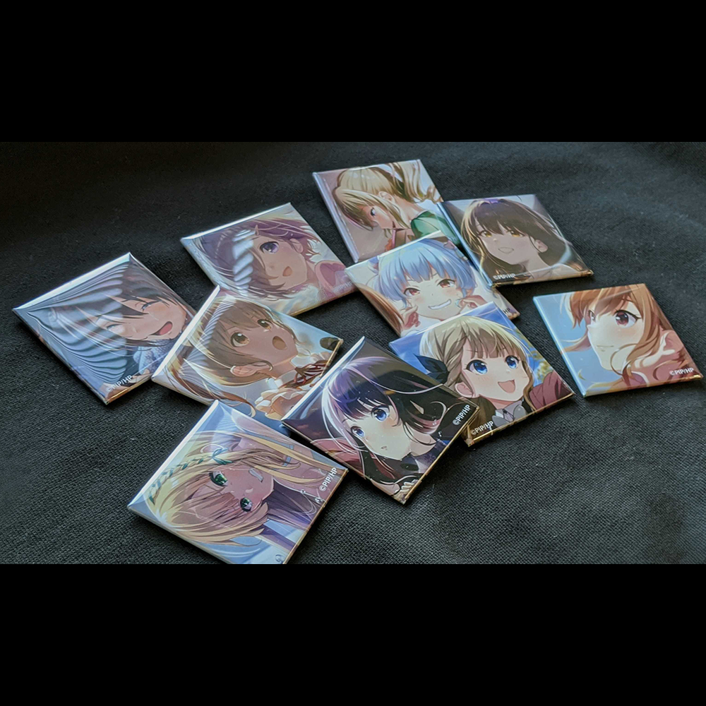 IDOLY PRIDE スクエア缶バッジ&ステッカーセット（5種ランダム