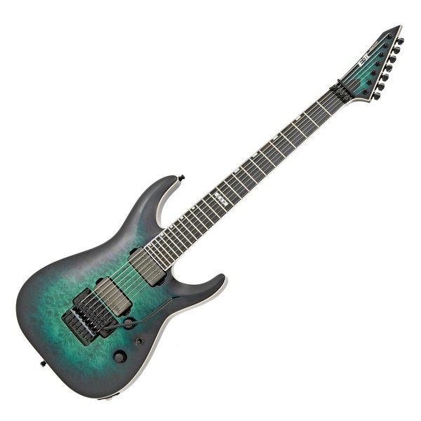 ESP E-II Horizon FR-7 String, Black Turquoise Burst at Gear4music