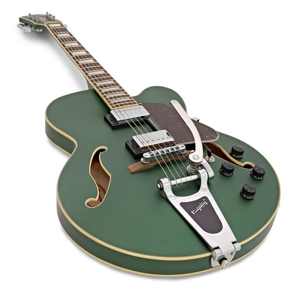 DISC Ibanez AFS75T Artcore, Metallic Green Flat at Gear4music