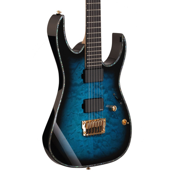 DISC Ibanez RGIX20FEQM-SBS Electric Guitar, Sapphire Blue Sunburst