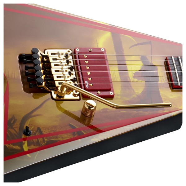 DISC ESP E-II Alexi Wild Scythe, 'I Worship Chaos' Graphic at