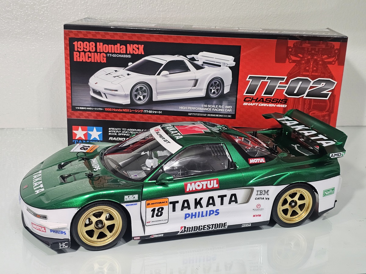 Tamiya TT-02 “Concourse Series” 1998 TAKATA Honda NSX Racing 1/10