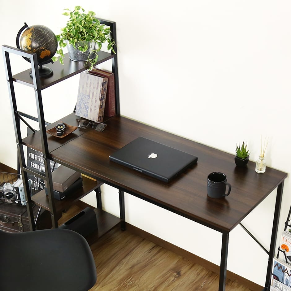 doris 収納付きデスク A4ファイル収納可 幅115cm パソコンデスク