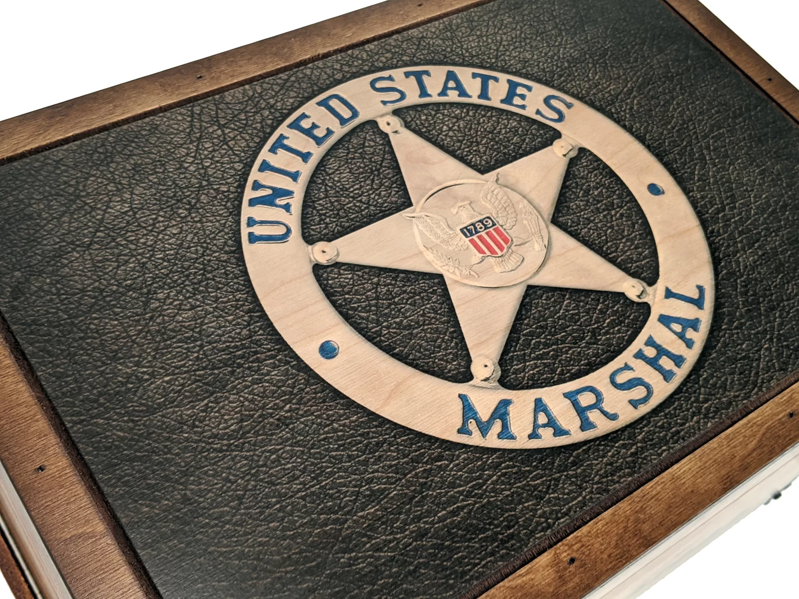 US Marshal Badge Keepsake Box